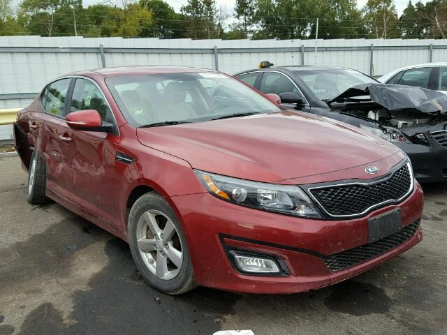 5XXGM4A7XEG341238 - 2014 KIA OPTIMA RED photo 1