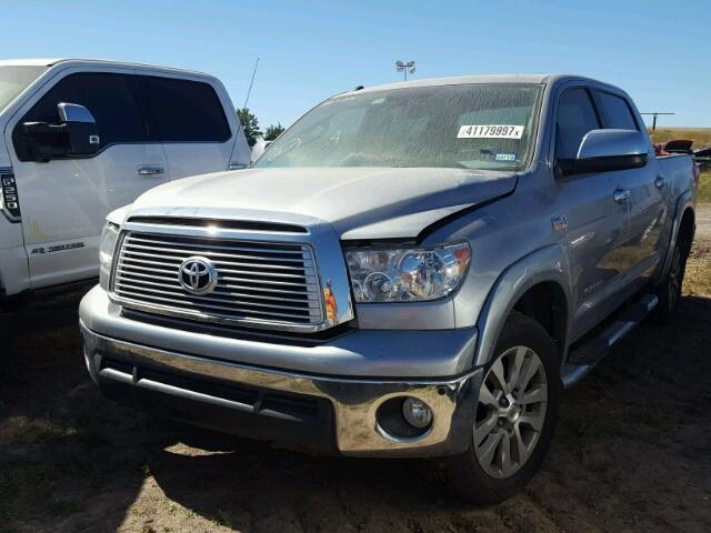 5TFFY5F12CX124699 - 2012 TOYOTA TUNDRA GRAY photo 2