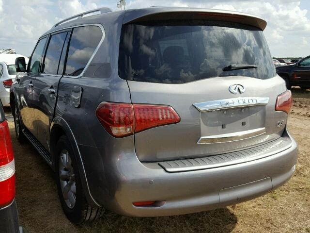 JN8AZ2NF9B9500020 - 2011 INFINITI QX56 GRAY photo 3