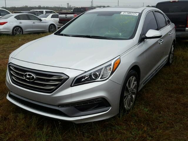 5NPE34AF2GH405670 - 2016 HYUNDAI SONATA SILVER photo 2