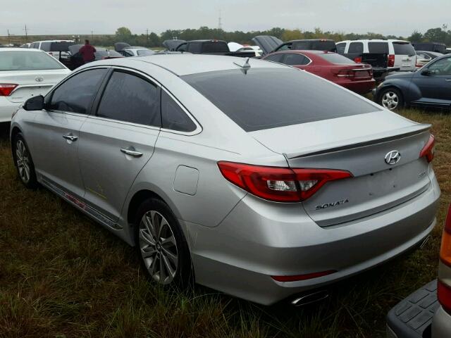 5NPE34AF2GH405670 - 2016 HYUNDAI SONATA SILVER photo 3