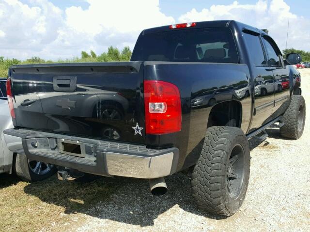 1GCPKSE75CF217071 - 2012 CHEVROLET SILVERADO BLACK photo 4