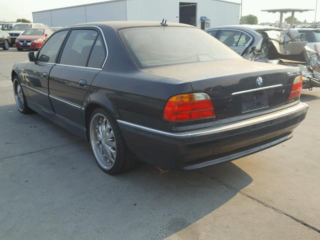 WBAGH8344YDP08452 - 2000 BMW 740 IL BLUE photo 3