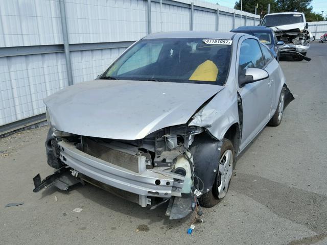 1G1AL18F487159870 - 2008 CHEVROLET COBALT LT SILVER photo 2