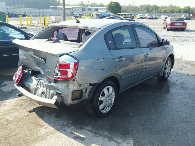 3N1AB61E37L703135 - 2007 NISSAN SENTRA GRAY photo 4