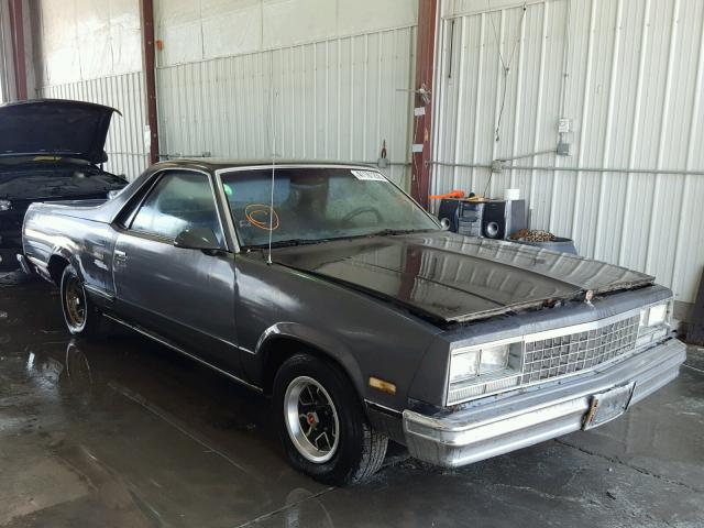 3GCCW80H9GS908496 - 1986 CHEVROLET EL CAMINO GRAY photo 1