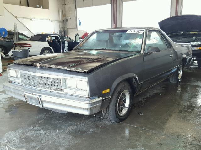 3GCCW80H9GS908496 - 1986 CHEVROLET EL CAMINO GRAY photo 2