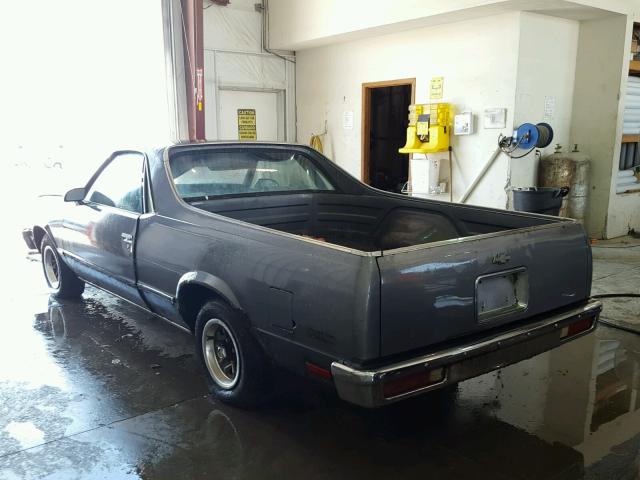 3GCCW80H9GS908496 - 1986 CHEVROLET EL CAMINO GRAY photo 3