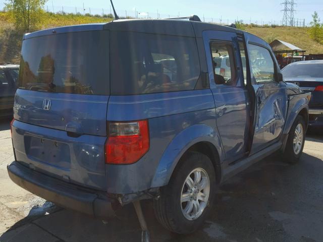 5J6YH27778L019725 - 2008 HONDA ELEMENT BLUE photo 4