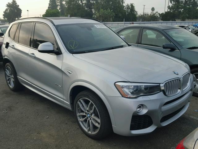 5UXWX7C58G0R16651 - 2016 BMW X3 XDRIVE3 SILVER photo 1