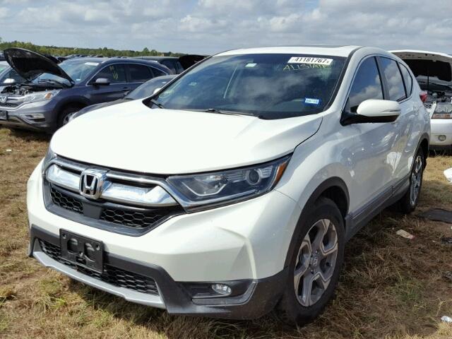 2HKRW1H53HH517562 - 2017 HONDA CR-V EX WHITE photo 2