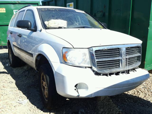 1D8HB48NX8F123822 - 2008 DODGE DURANGO WHITE photo 1