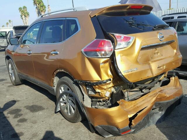 5N1AT2MV5FC756861 - 2015 NISSAN ROGUE GOLD photo 3