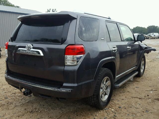 JTEZU5JR7A5012118 - 2010 TOYOTA 4RUNNER SR CHARCOAL photo 4