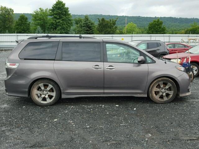 5TDXK3DC2DS385904 - 2013 TOYOTA SIENNA SPO GRAY photo 9