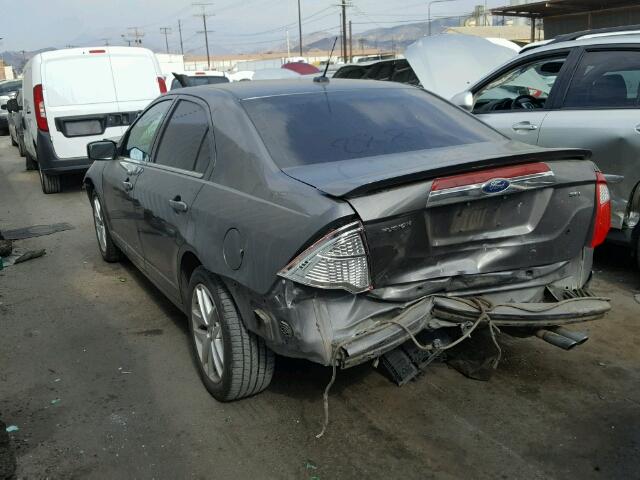 3FAHP0JA1CR116808 - 2012 FORD FUSION SEL GRAY photo 3