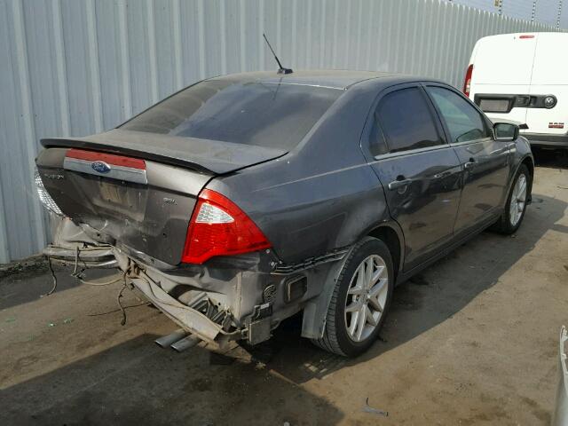 3FAHP0JA1CR116808 - 2012 FORD FUSION SEL GRAY photo 4