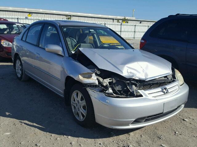 1HGES26713L007527 - 2003 HONDA CIVIC SILVER photo 1