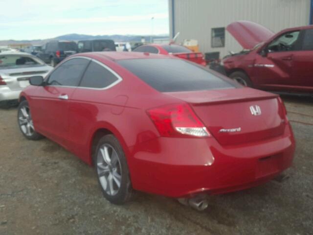 1HGCS2B87CA002382 - 2012 HONDA ACCORD RED photo 3