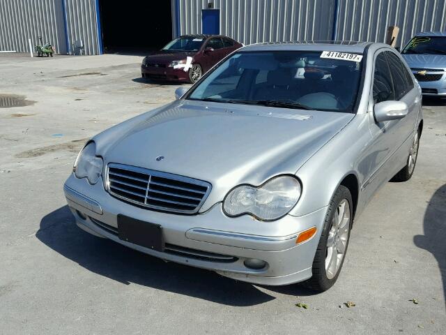 WDBRF40J14F458296 - 2004 MERCEDES-BENZ C 230K SPO SILVER photo 2