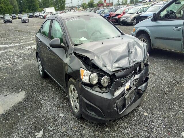 1G1JA5EH9D4217860 - 2013 CHEVROLET SONIC LS GRAY photo 1