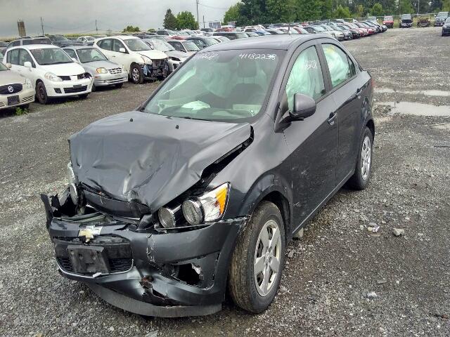 1G1JA5EH9D4217860 - 2013 CHEVROLET SONIC LS GRAY photo 2