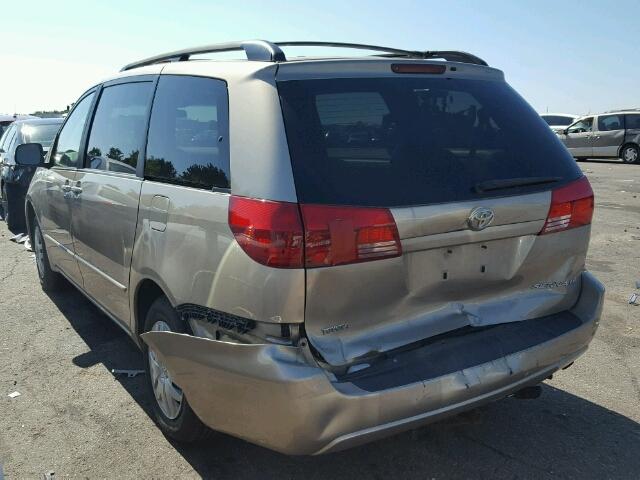 5TDZA23C74S035997 - 2004 TOYOTA SIENNA TAN photo 3