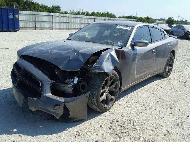 2B3CL3CG9BH544818 - 2011 DODGE CHARGER CHARCOAL photo 2