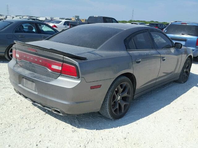 2B3CL3CG9BH544818 - 2011 DODGE CHARGER CHARCOAL photo 4