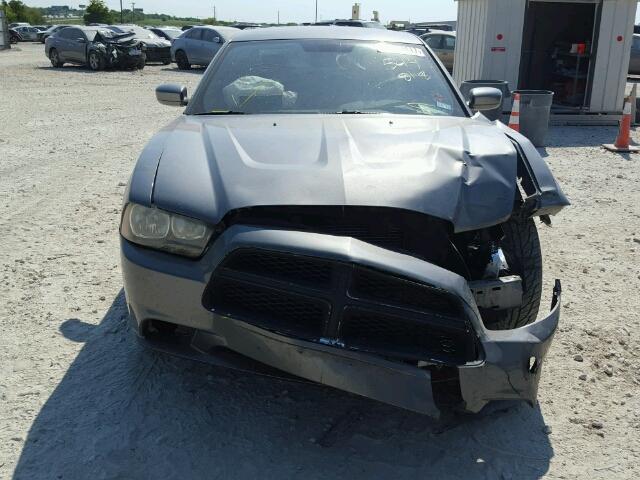 2B3CL3CG9BH544818 - 2011 DODGE CHARGER CHARCOAL photo 9