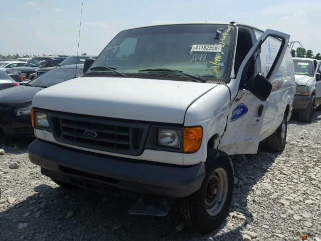 1FTSE34L76DA48287 - 2006 FORD ECONOLINE WHITE photo 2