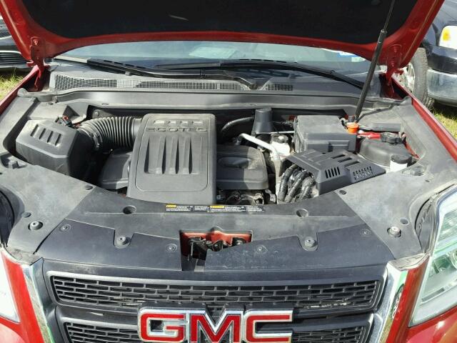 2GKALMEK4F6390845 - 2015 GMC TERRAIN MAROON photo 7