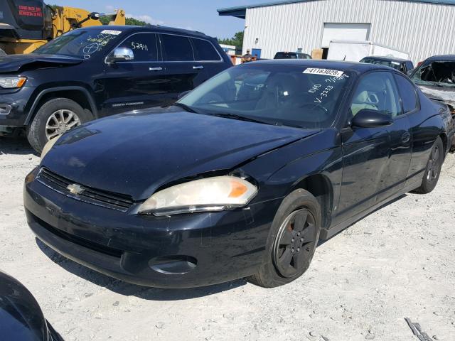 2G1WM15K069243233 - 2006 CHEVROLET MONTE CARL შავი ფოტო 2