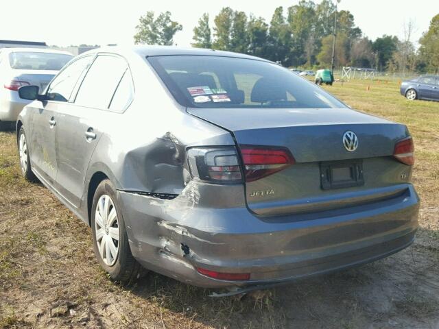 3VW167AJ6GM316879 - 2016 VOLKSWAGEN JETTA S BLACK photo 3