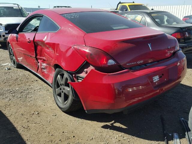 1G2ZH158264265562 - 2006 PONTIAC G6 RED photo 3