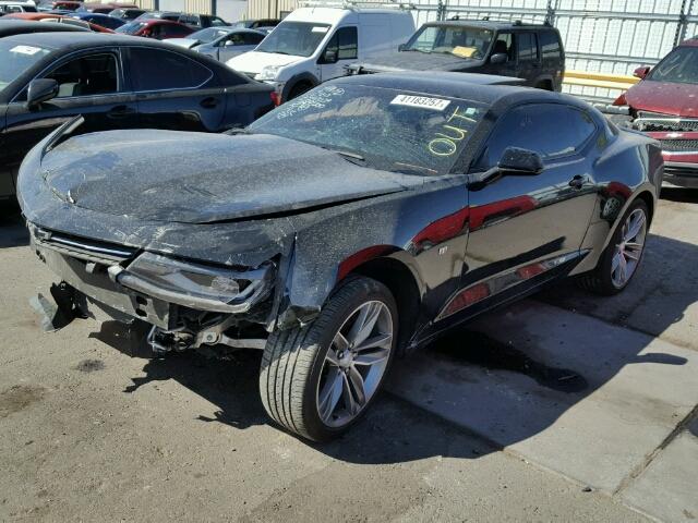 1G1FD1RS7G0148433 - 2016 CHEVROLET CAMARO LT BLACK photo 2