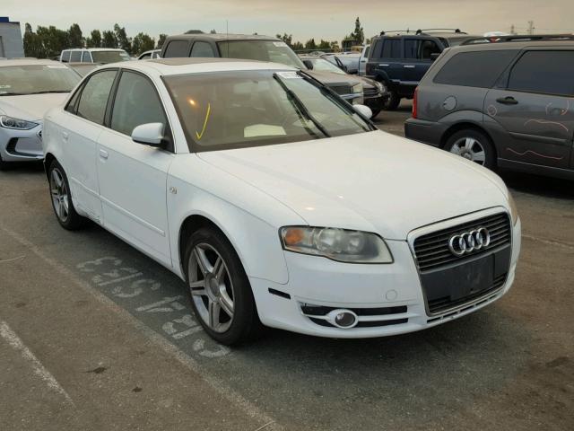 WAUAF78E77A214156 - 2007 AUDI A4 2 WHITE photo 1