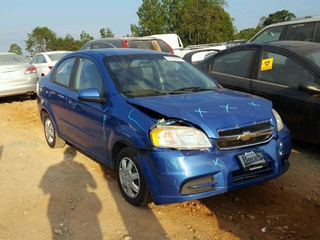 KL1TD5DE1AB093631 - 2010 CHEVROLET AVEO LS BLUE photo 1