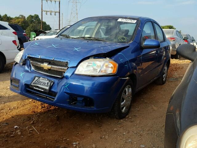 KL1TD5DE1AB093631 - 2010 CHEVROLET AVEO LS BLUE photo 2