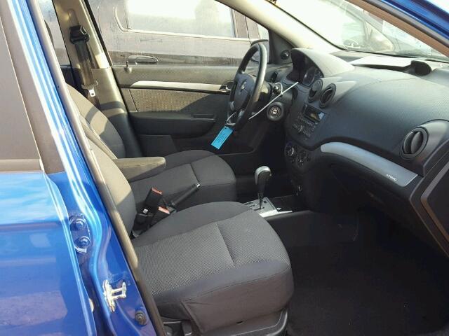 KL1TD5DE1AB093631 - 2010 CHEVROLET AVEO LS BLUE photo 5