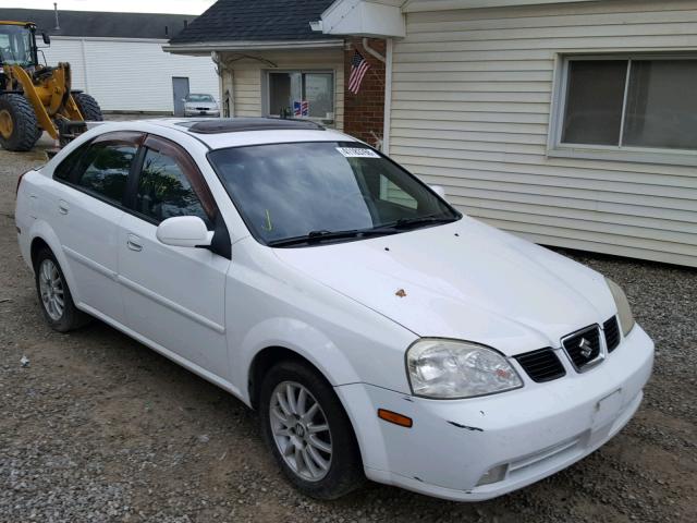 KL5JJ56ZX5K177807 - 2005 SUZUKI FORENZA LX WHITE photo 1