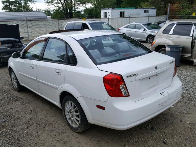 KL5JJ56ZX5K177807 - 2005 SUZUKI FORENZA LX WHITE photo 3