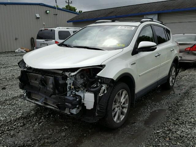 JTMDJREV0GD001286 - 2016 TOYOTA RAV4 HV LI WHITE photo 2