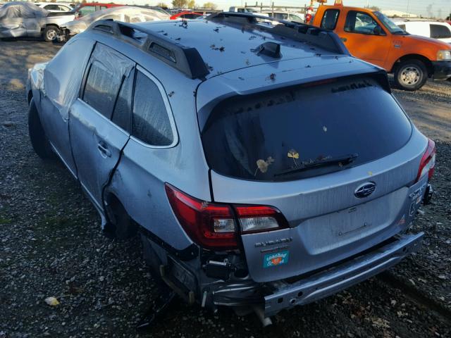 4S4BSALC7G3300864 - 2016 SUBARU OUTBACK 2. SILVER photo 3