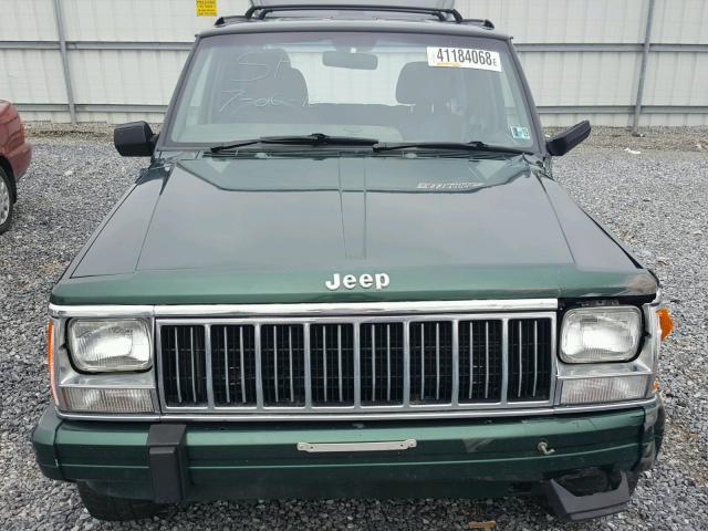 1J4FN78S9TL284476 - 1996 JEEP CHEROKEE C GREEN photo 7