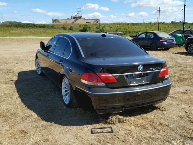 WBAHN035X7DD98736 - 2007 BMW 760 BLACK photo 3