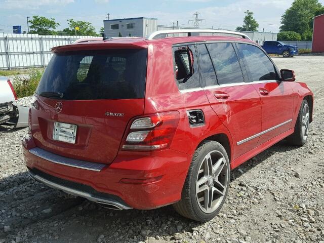 WDCGG8JB7DG032153 - 2013 MERCEDES-BENZ GLK 350 4M RED photo 4