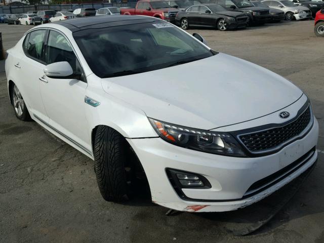 KNAGN4AD3E5063951 - 2014 KIA OPTIMA HYB WHITE photo 1