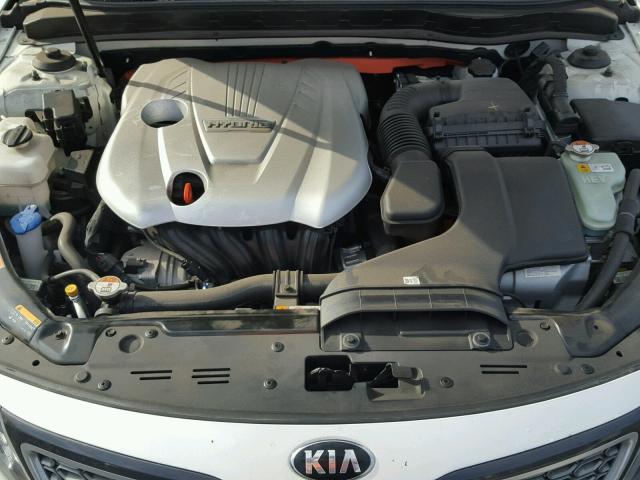 KNAGN4AD3E5063951 - 2014 KIA OPTIMA HYB WHITE photo 7