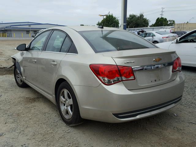 1G1PC5SB8D7178536 - 2013 CHEVROLET CRUZE LT TEAL photo 3